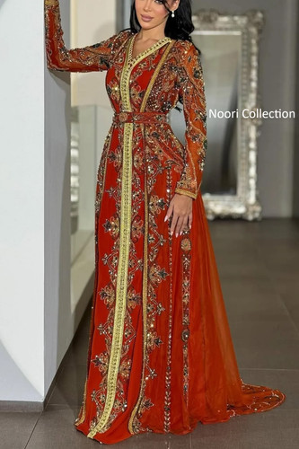 Luxury red gold - gold, moroccan