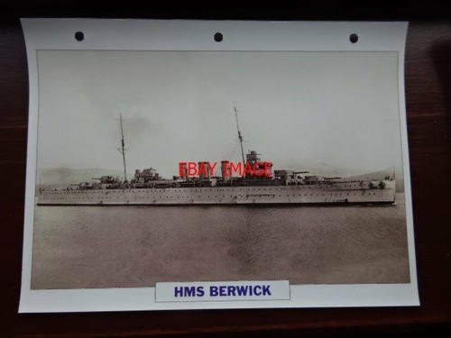 Photo hms berwick cruiser - ,