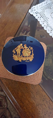 Limoges france blue porcelain - limoges,