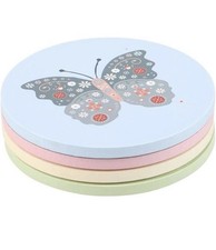 Set of 4 Floral Bug Wooden