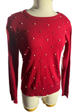 Luna Sweater Womens Small Red
