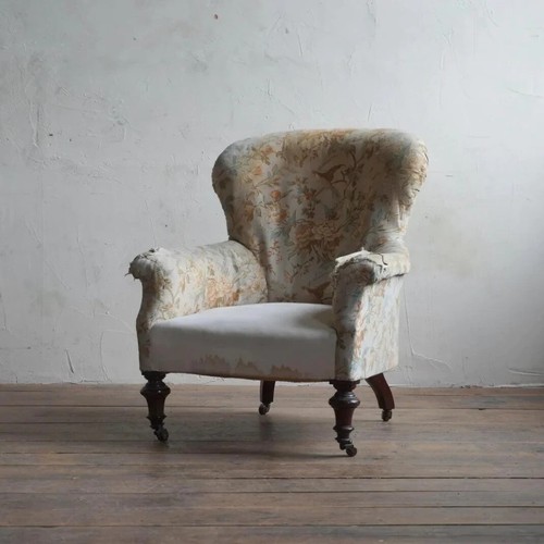 Antique spoonback armchair - spoonback,