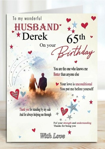 Personalised birthday card