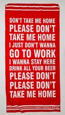 England - Dont Take Me Home microfibre beach towel with bag
