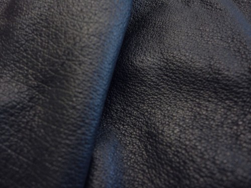 Gun metal grey pigskin leather - gun,