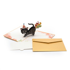 3D Pop Up Birthday Card Cat