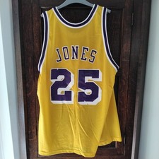 EDDIE JONES LOS ANGELES LAKERS BASKETBALL VEST NUMBER 25 GAIL GOODRICH CHAMPION
