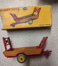 DINKY 320 HARVEST TRAILER MINT in BADLY WORN BOX. 