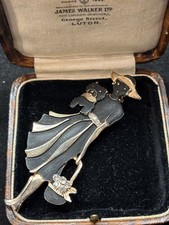 Vintage Lady with Poodle Dog