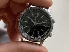 Vintage Watch Poljot Alarm Mechanical 18 Jewels Men's USSR