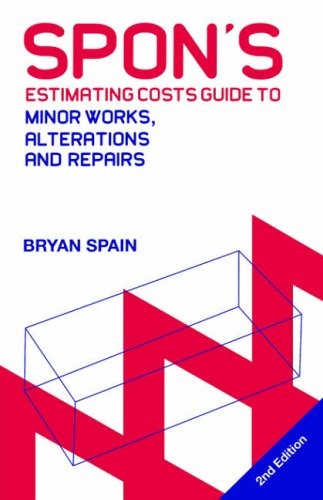 Spon estimating costs - costs, guide