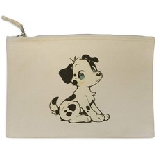 'Cute Dalmatian Puppy Sitting'