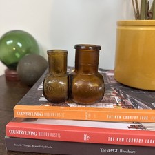 Two vintage brown amber - vintage,