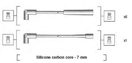 Ignition cable kit magneti - kit,