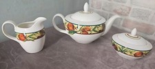 Royal Doulton Everyday Augustine Teapot, Milk/Cream Jug & Sugar Bowl VGC