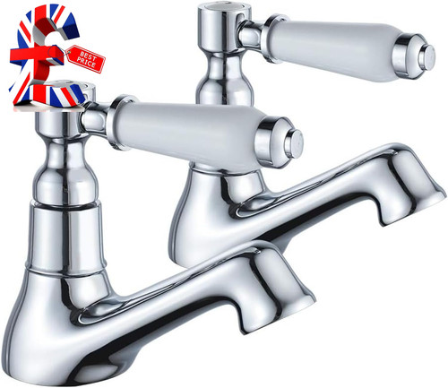 Basin pillar taps pair mixers - pair,