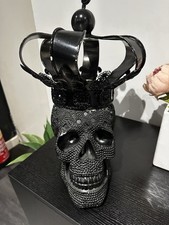 Black Skull Ornament - Upcycle! Home Decor