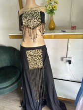 African Two Piece Top and Skirt for Women Ethnic Style Size UK 8/10