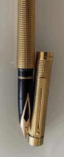 Sheaffer gold plated - gold, fountain