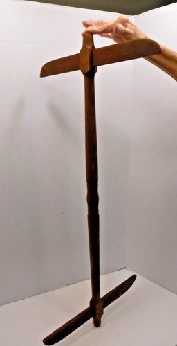 Wood niddy noddy x 14 - noddy, 32"