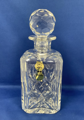 Cut crystal square decanter - decanter, by