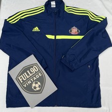 Sunderland 2013/14 Adidas Track Jacket Navy Yellow Stripes | Men’s XL