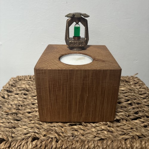 Tealight holder upcycled brass - tealight,