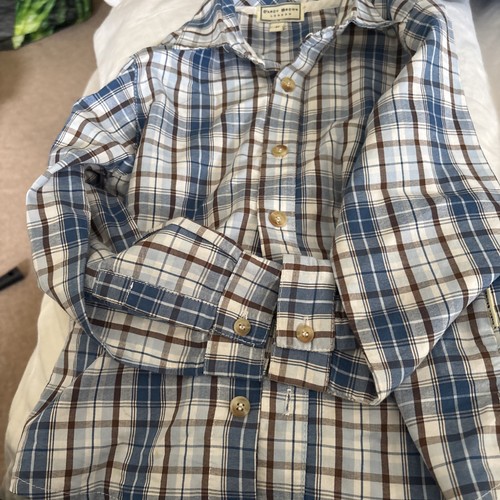 Boys darcy brown checked shirt - darcy,