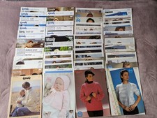 vintage Knitting Patterns. Sirdar and Wendy. Job Lot approx 50.