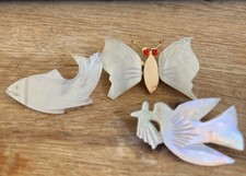 Vintage Carved Mother of Pearl