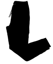 Hype Men’s Black Cargo Joggers Medium Sweatpants Adjustable Drawstring