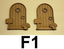 2 X ELF FAIRY DOOR KITS WOODEN