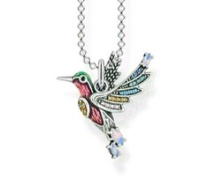 Thomas Sabo Hummingbird Pendant Chain Necklace Silver RRP£116,95 Retired