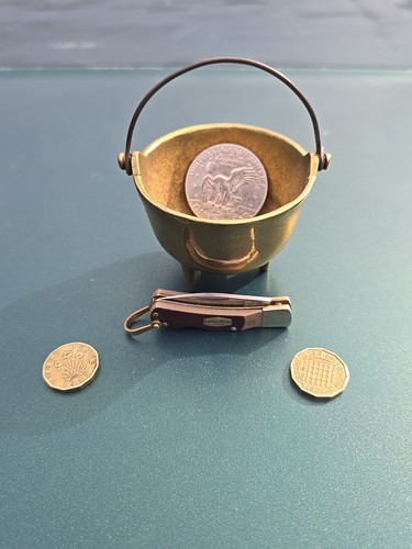 Beautiful old miniature - beautiful, brass