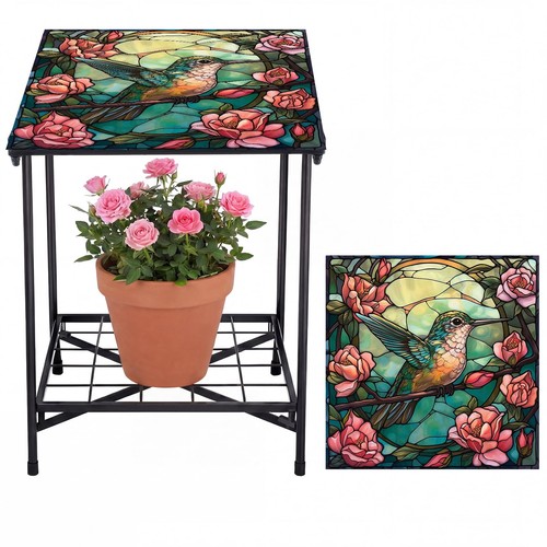 Outdoor side table tier - outdoor, 2-tier