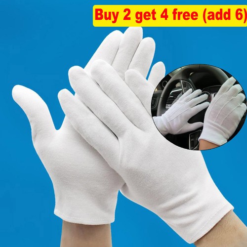 White unisex costume gloves - unisex,