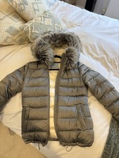 Real Women’s Prada Grey/ Silver Puffer Coat/ Jacket