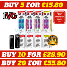 IVG Air Pods | Replacement Pods - Prefilled | 20mg 2ml | 2 Pcs | E-Cig | UK