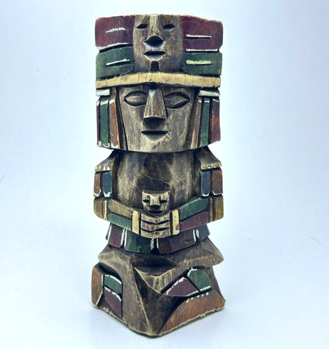 Hand carved wooden - wooden, totem