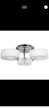 Ceiling Light Pendant White 3 Light Bulbs