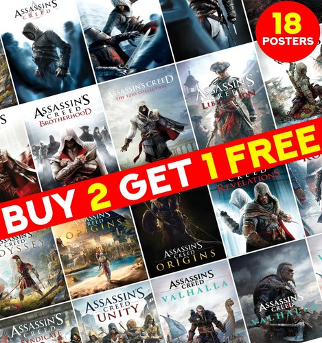 Assassins creed poster print - assassins,