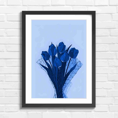 Bold red tulip - bold, art