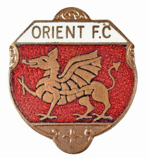 Vintage Old Leyton Orient Football Club Supporters Enamel Brooch Badge