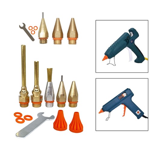 Hot glue nozzle set - set, for