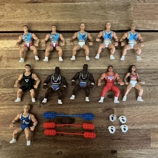 American Gladiators Bundle Job lot Of  11 figures Helmets Knock Offs Bootlegs