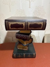 Book Stack Side Table Lamp