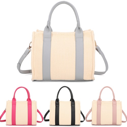 Ladies small straw tote bag - ladies,