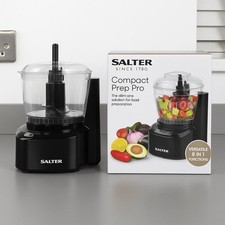 Salter Compact Prep Pro Food Processor 200W Mini Chopper Blender 1L 8-in-1