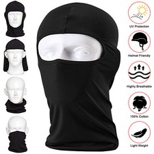 Balaclava Full Face Mask Men Women Cycling Ski Winter Warm Neck Black Motorbike 
