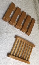 Eco-Friendly Wooden Soap Dishes: Two Styles: Durable, Natural, Keeps Soap Fresh